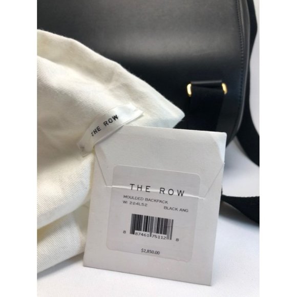 THE ROW Black Moulded Leather Backpack - Picture 12 of 12
